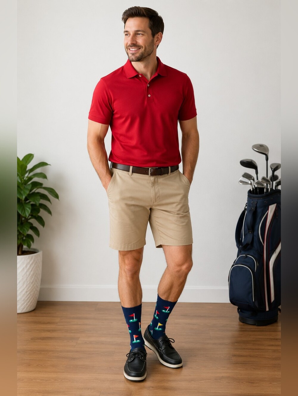 Men’s Different Touch Golf Novelty Socks Navy Blue Size 10-13 NWOT Gift - Picture 3 of 3